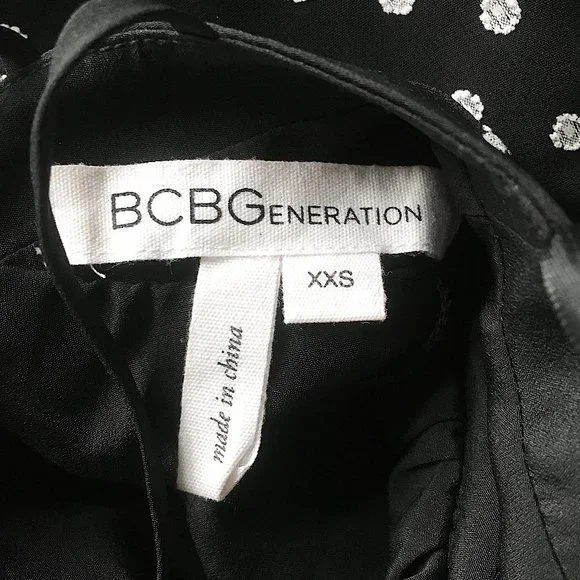 BCBGeneration High Low Polka Dot Maxi Dress - Picture 9 of 11